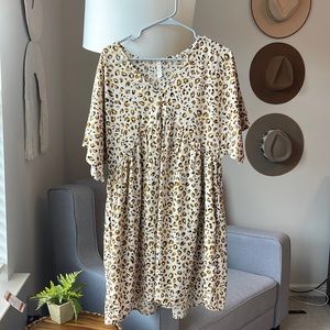 MTS Cheetah Babydoll Dress
